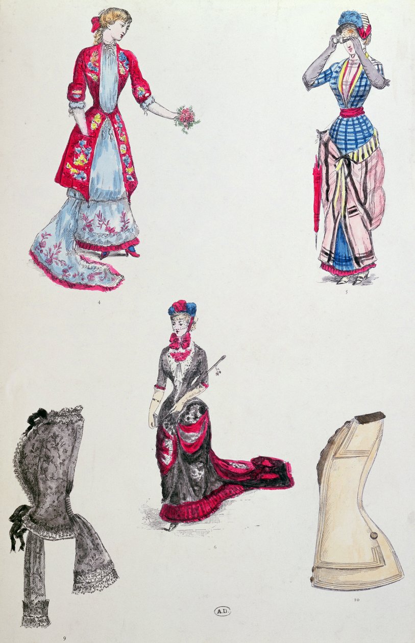Mode im Jahr 1880 von French School