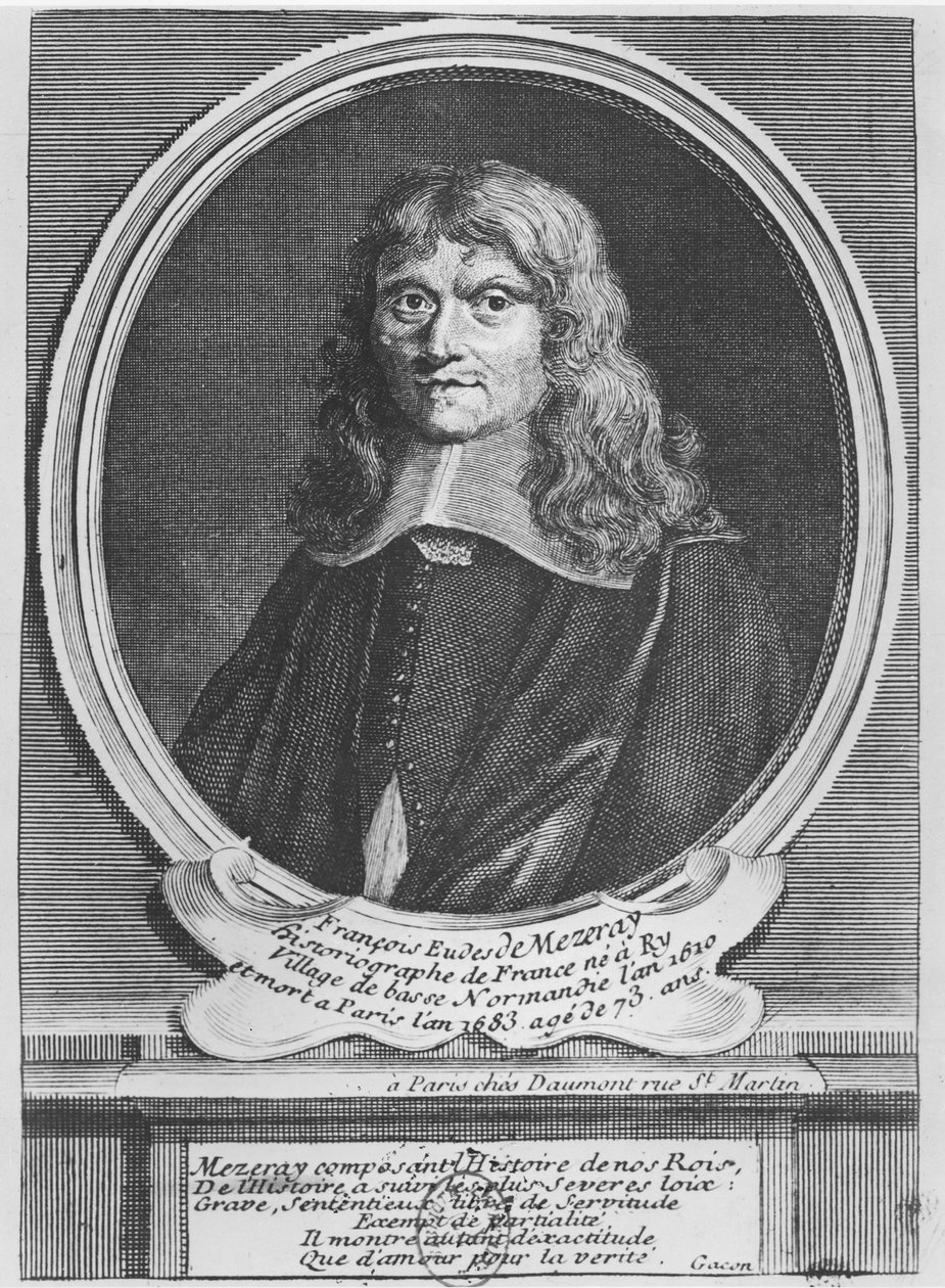 François Eudes de Mézeray (Gravur) von French School