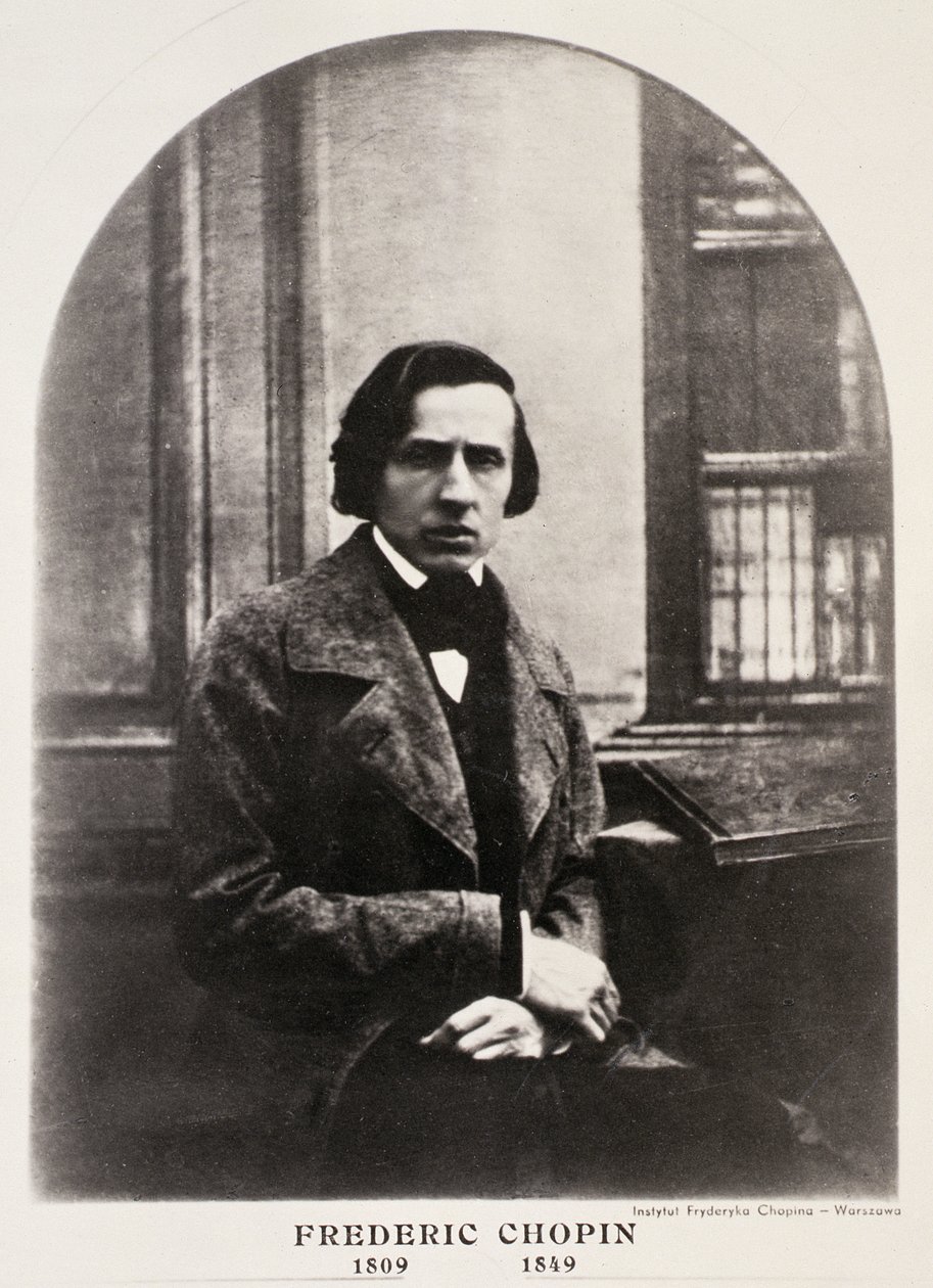 Frederic Chopin (1810-49) graviert nach einem Daguerreotyp von French School