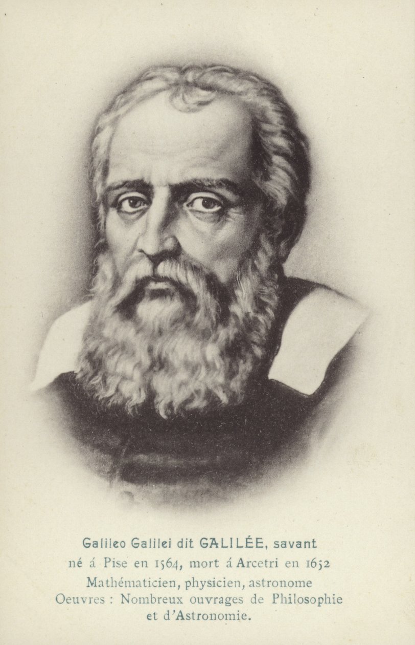 Galileo Galilei, italienischer Physiker, Mathematiker und Astronom von French School