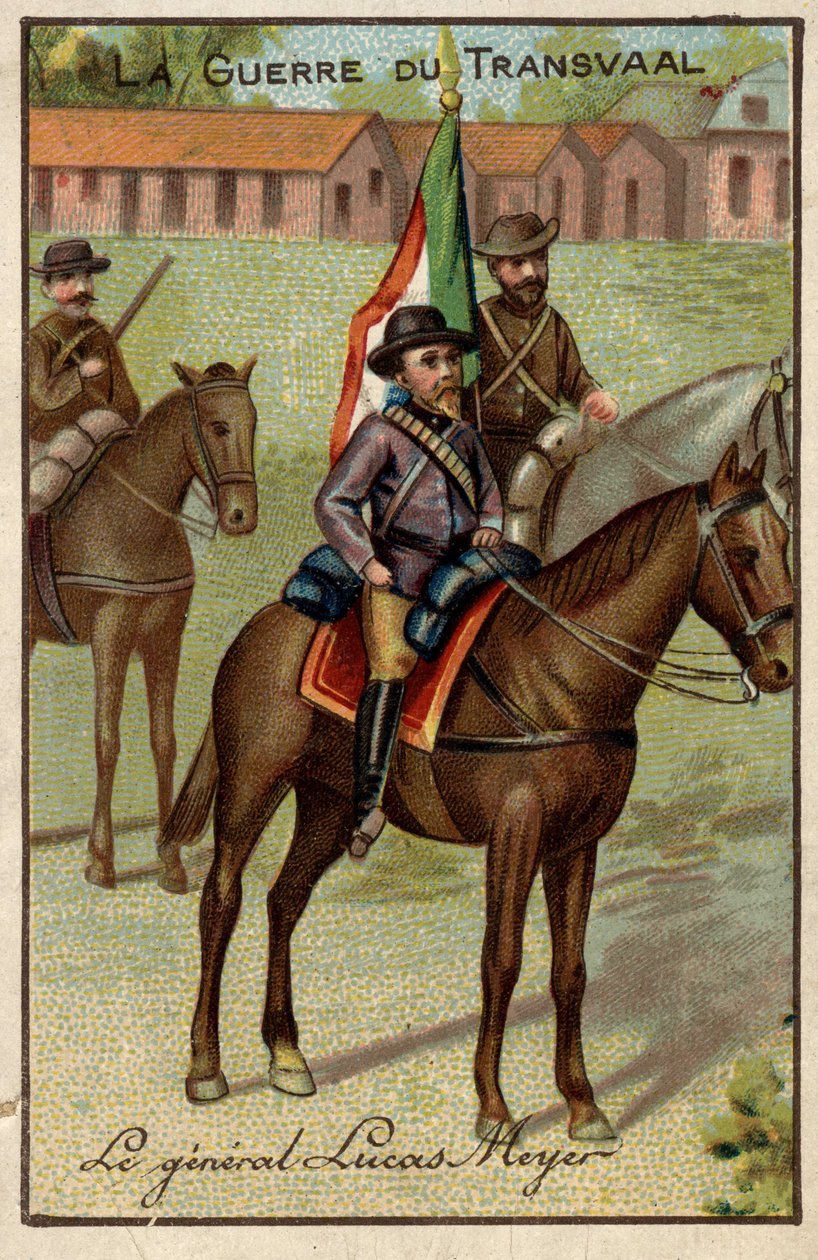 General Lucas Meyer während des Transvaal-Krieges (gegen die Buren) von French School
