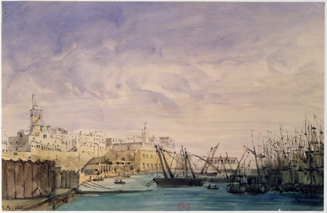 Gesamtansicht von Algier, 1845 von French School