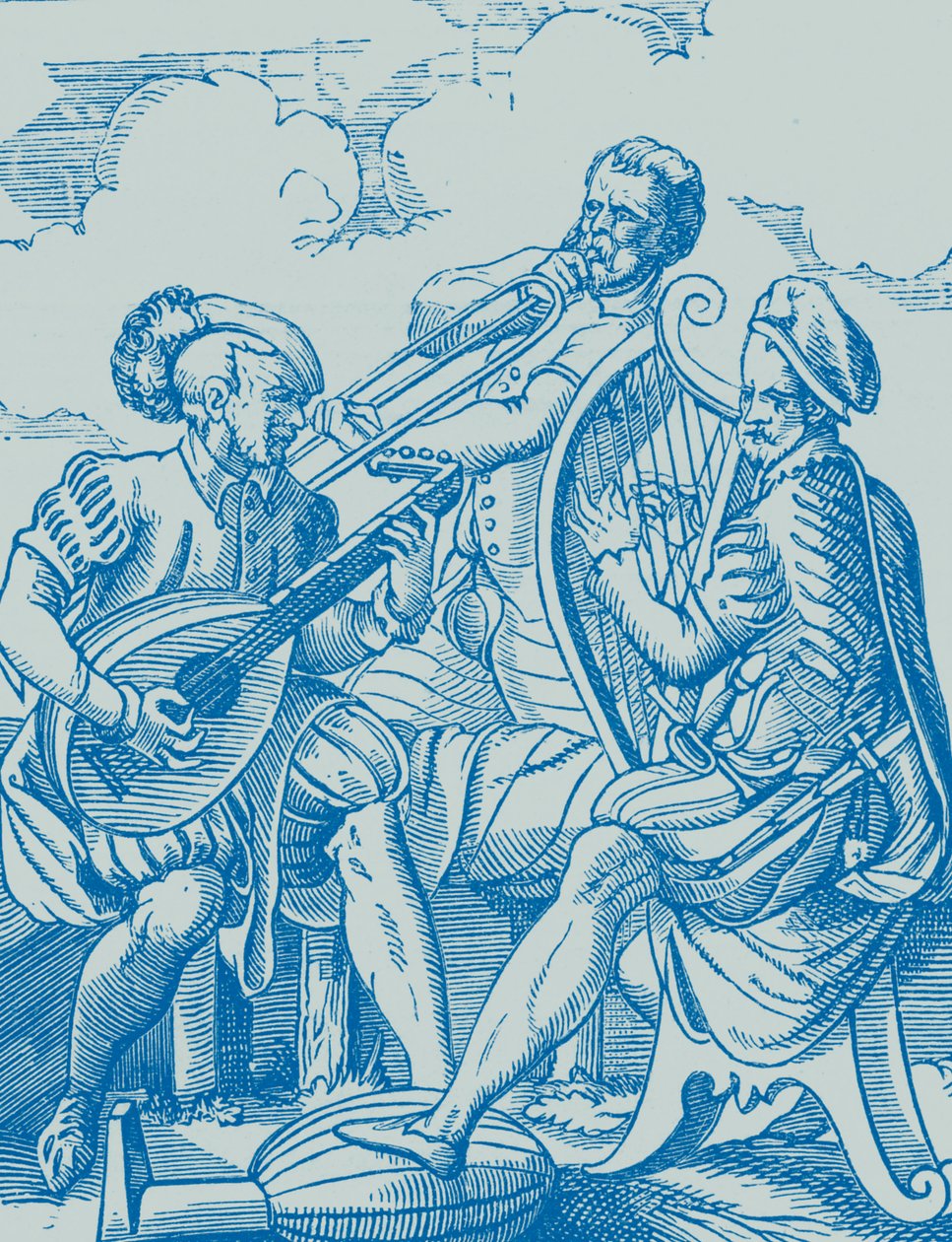 Deutsche Musiker spielen Laute und Gitarre von French School