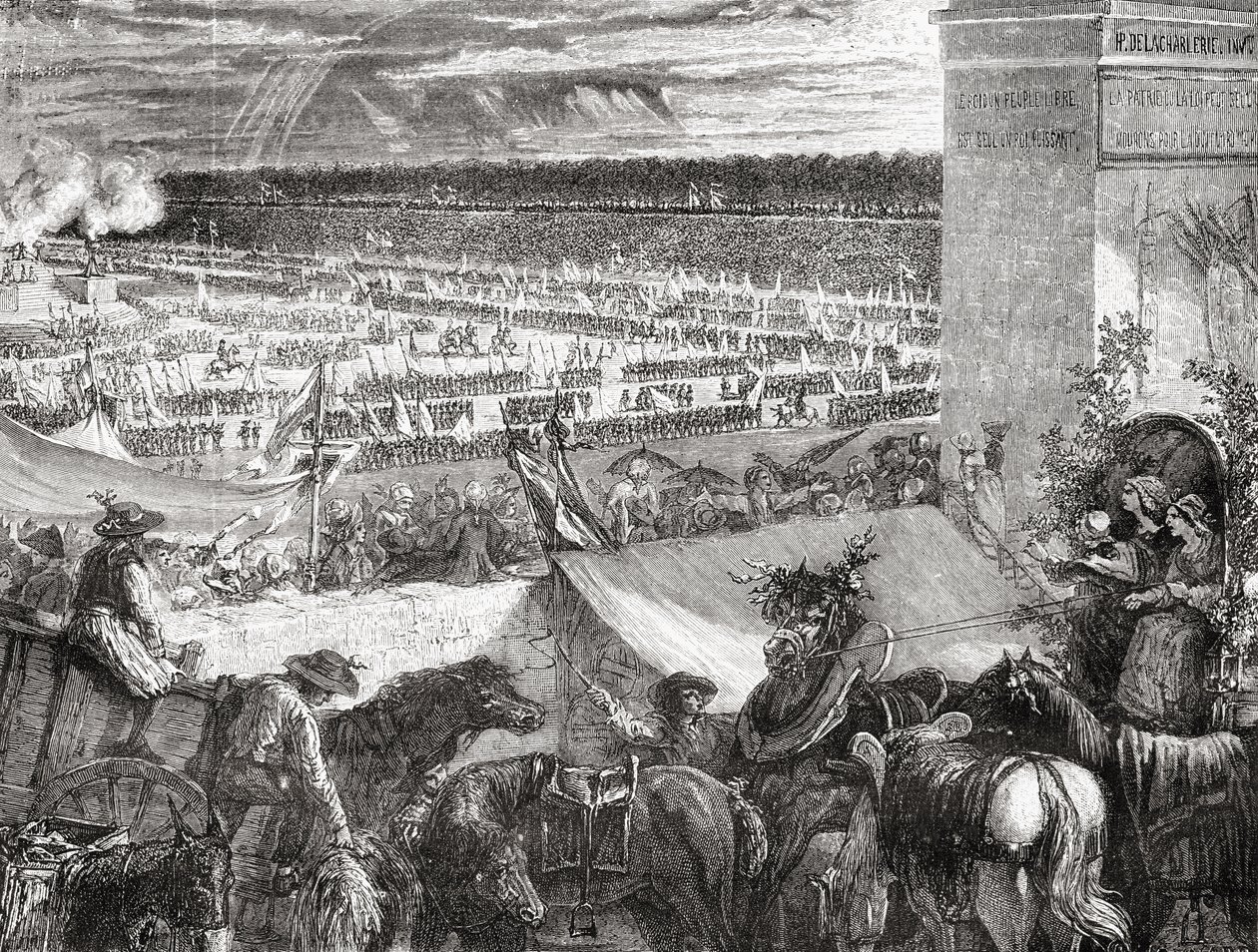 Große Föderation, 14. Juli 1790, aus 