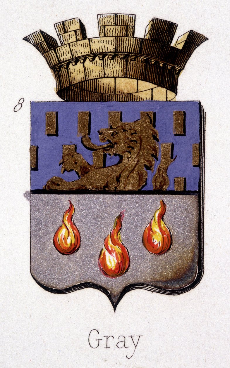 Graues Wappen - in „L