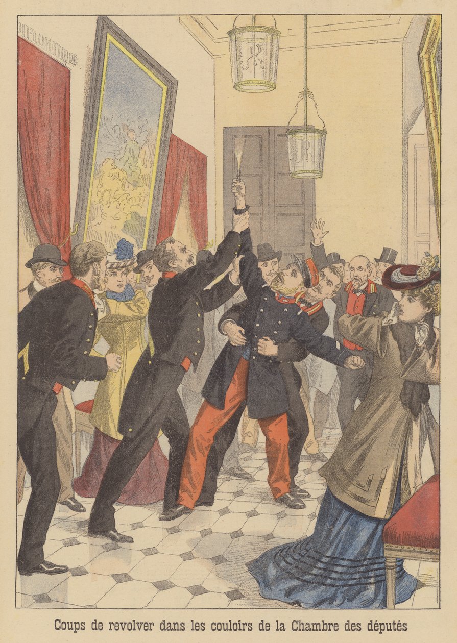 Schüsse in den Korridoren der französischen Abgeordnetenkammer von French School