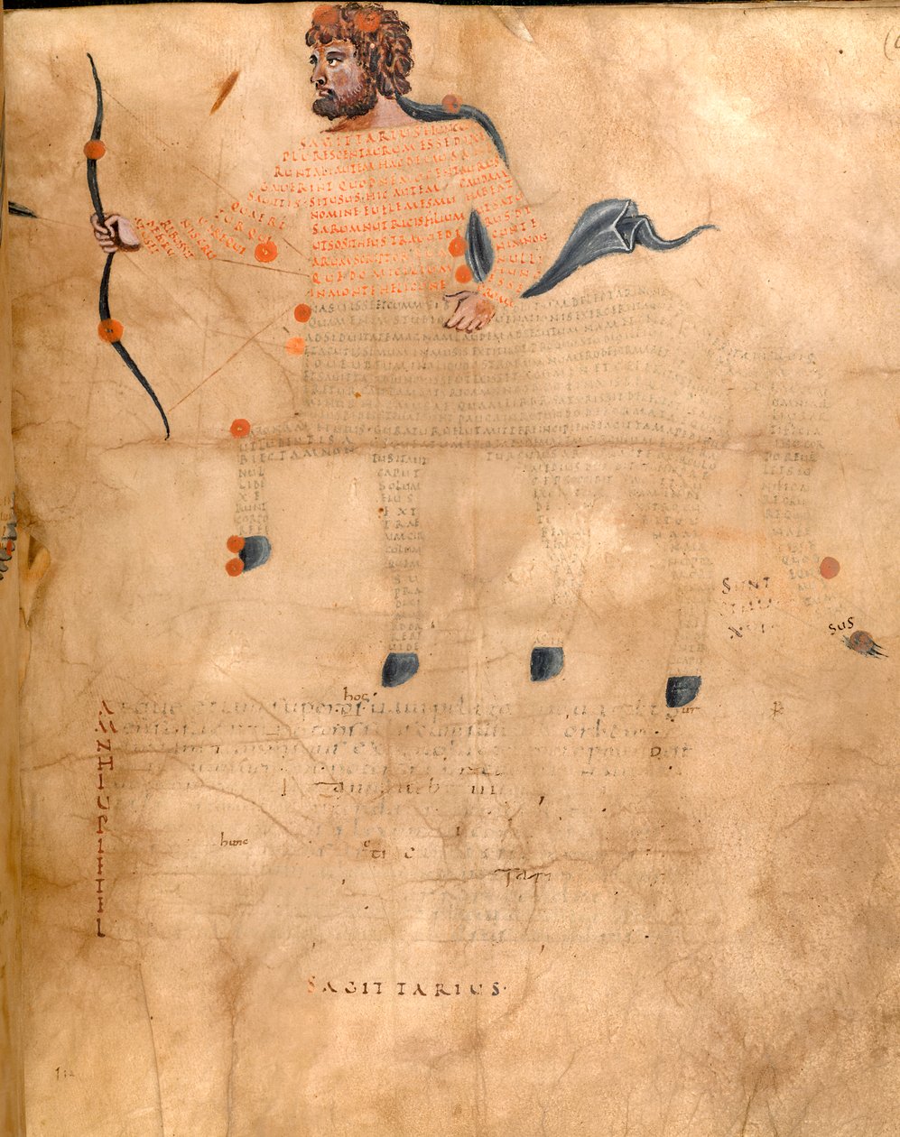 Illustration des Sternbildes Schütze, aus 