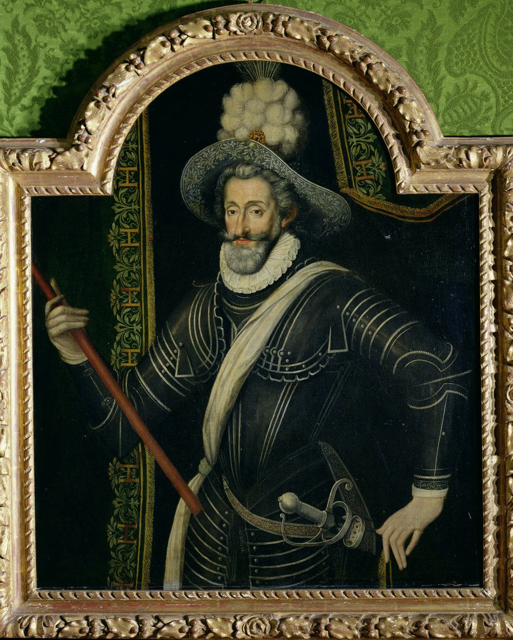 Heinrich IV., König von Frankreich und Navarra, ca. 1595 von French School