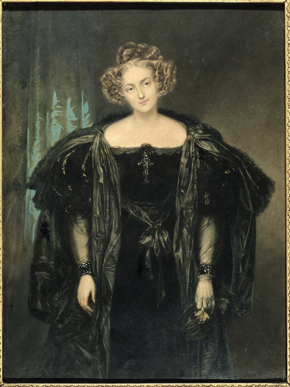 Henriette Sonntag (1803-54) in der Rolle der Donna Anna aus der Oper Don Giovanni von Mozart von French School