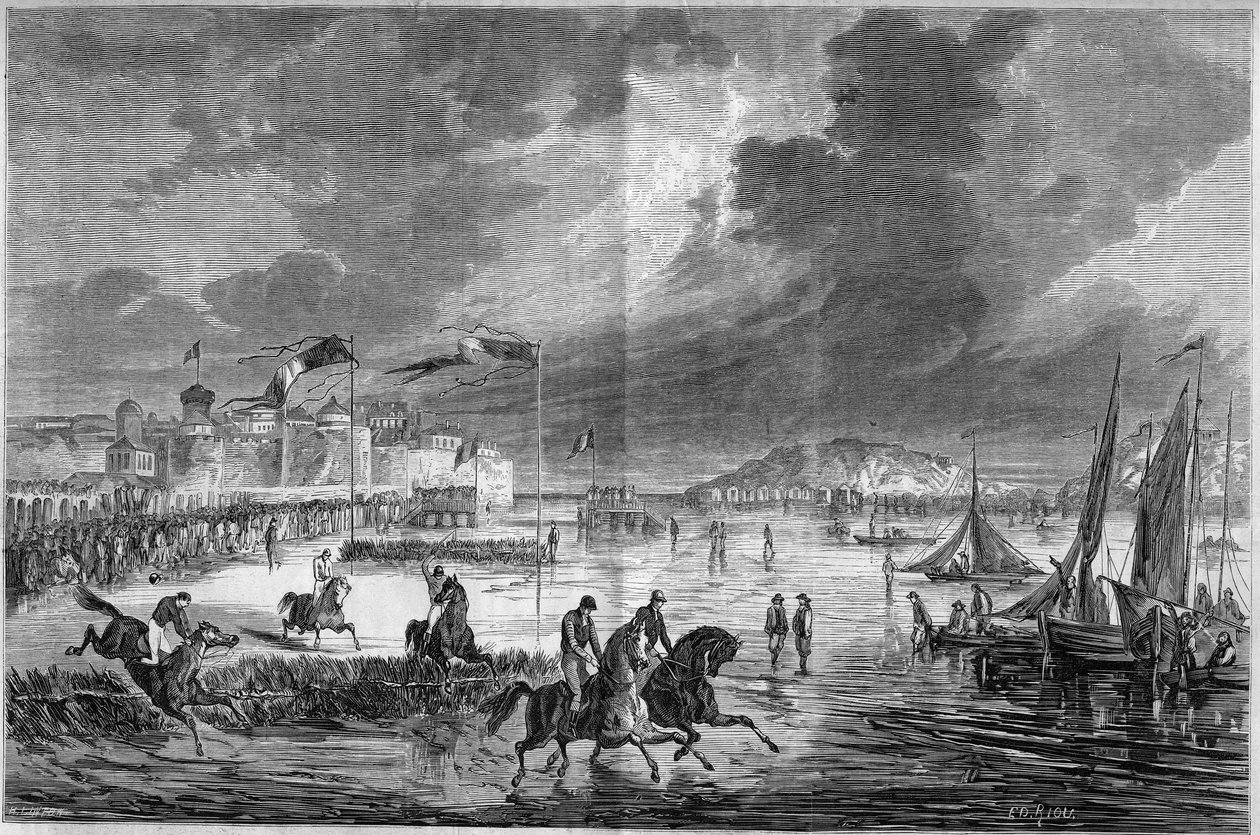 Reiten: Großes Derby des Westens am Strand von Saint-Malo, Ille-et-Vilaine (35) von French School