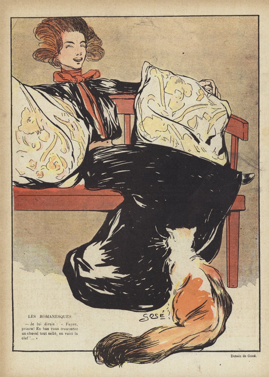Illustration für Le Rire (Farblithografie) von French School