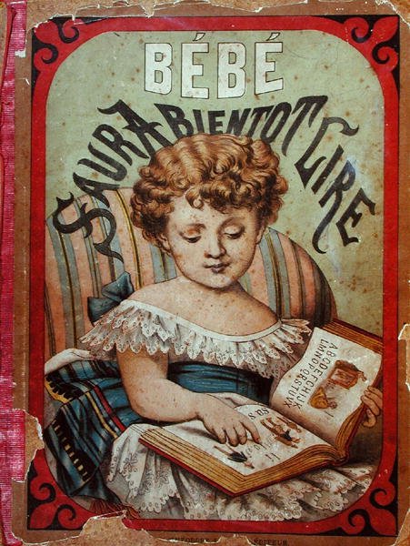 Illustration eines Kindes, das lesen lernt von French School