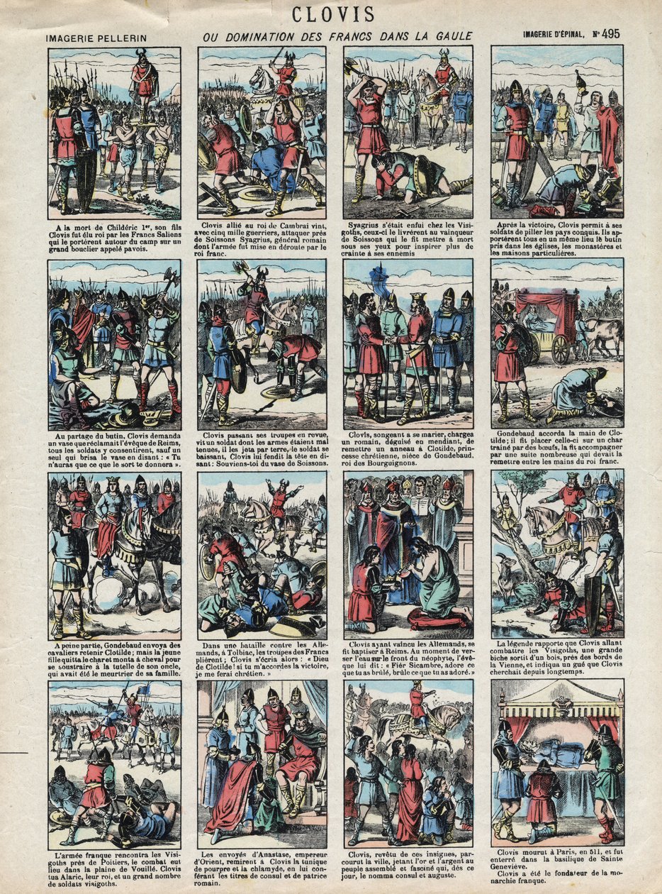 Bilder von Epinal des Hauses Pellerin - ca. 1913 - Clovis oder die Herrschaft der Franken in Gallien von French School