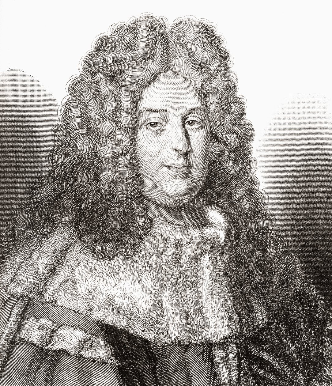 Jean Bouhier, 1673 - 1746. Französischer Magistrat, Jurist, Historiker, Übersetzer, Bibliophiler und Gelehrter. Aus Les Heures Libres, veröffentlicht 1908. von French School