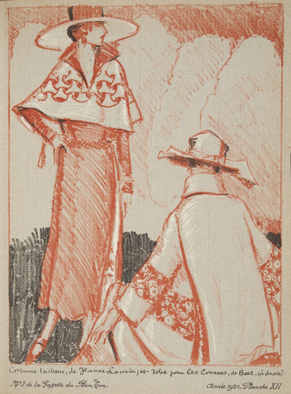 Jeanne Lanvin et etc aus einer Sammlung von Modeplatten von French School