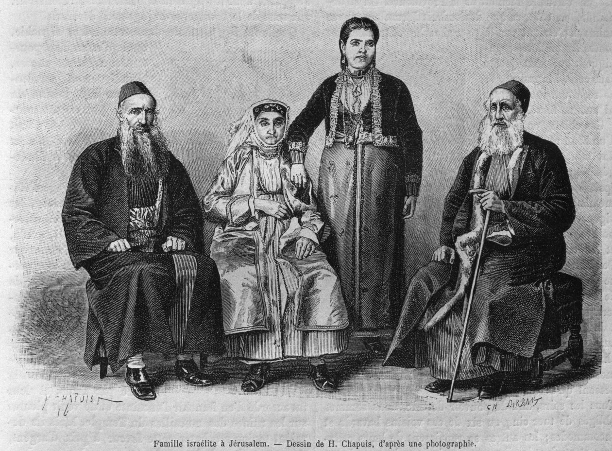 Jüdische Familie von Jerusalem, aus La Syrie d