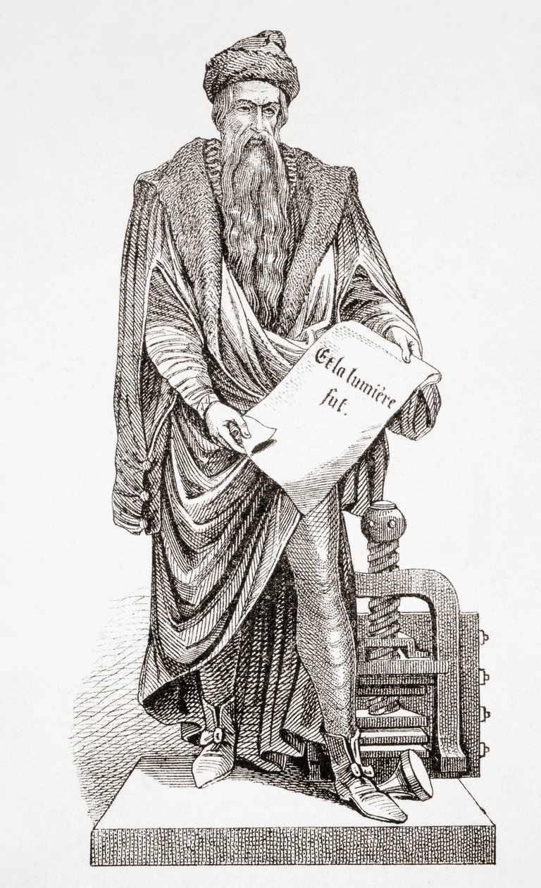 Johannes Gutenberg, aus L