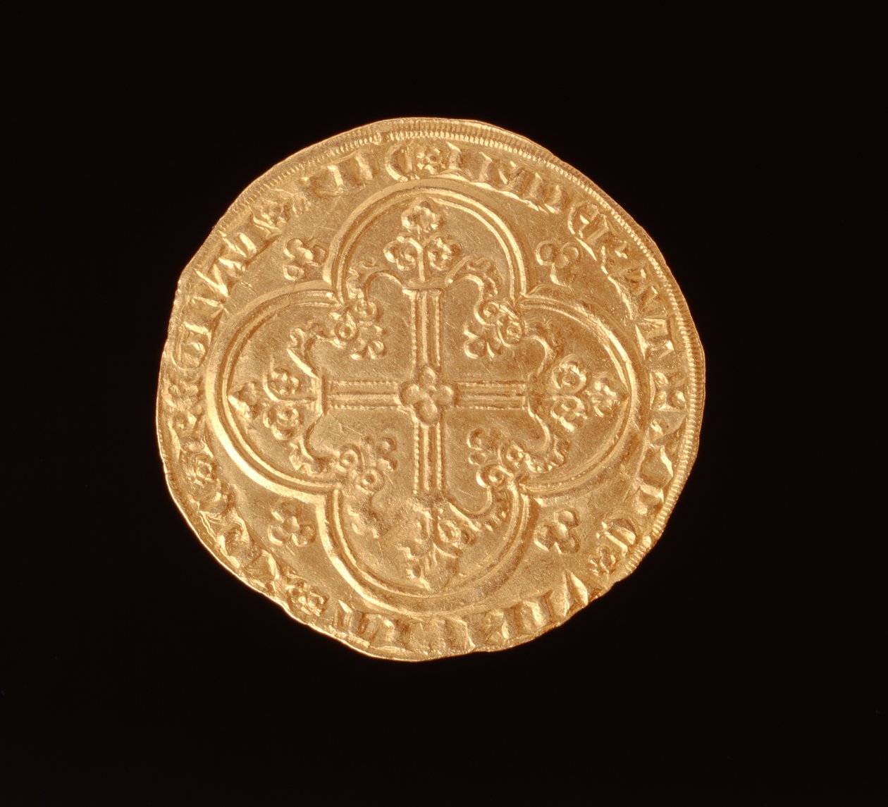 Johann II. Der Gute (1319-64) König von Frankreich, Franc a Cheval, 1350-64 (Rückseite) von French School
