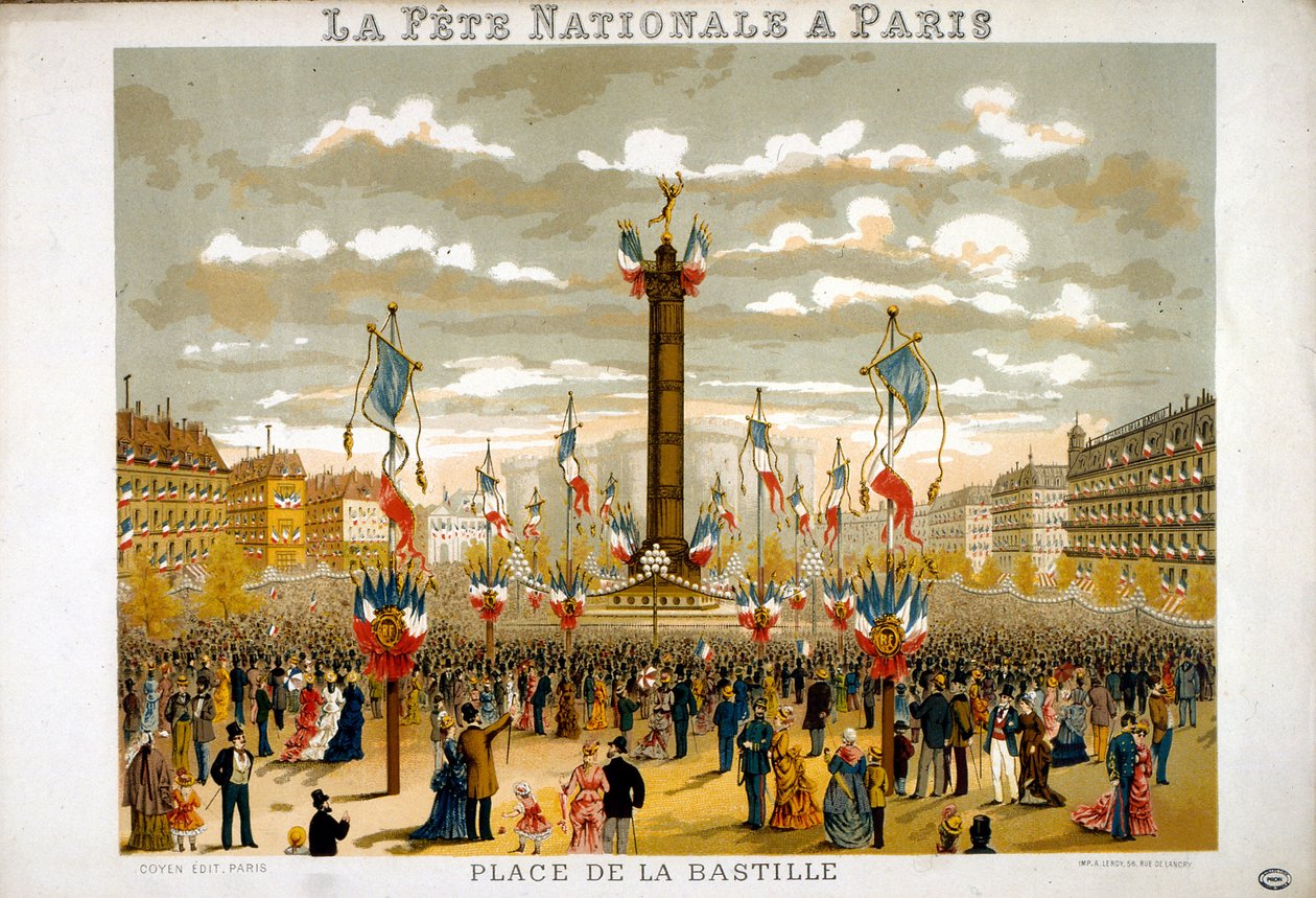Jules Grévy besucht die Feierlichkeiten zum 14. Juli 1880 in Paris von French School