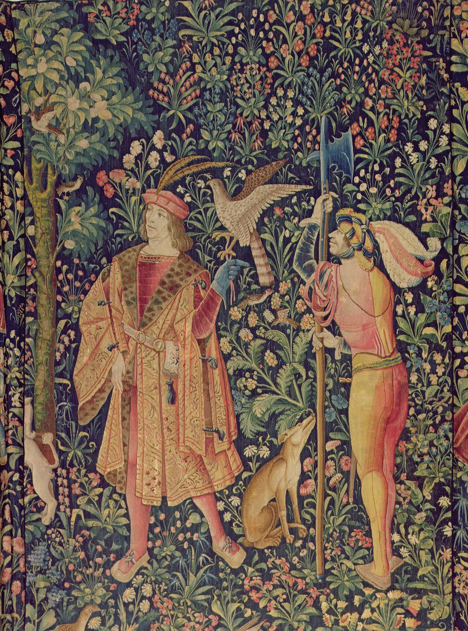 La Vie Seigneuriale - Aufbruch zur Jagd, ca. 1500 von French School
