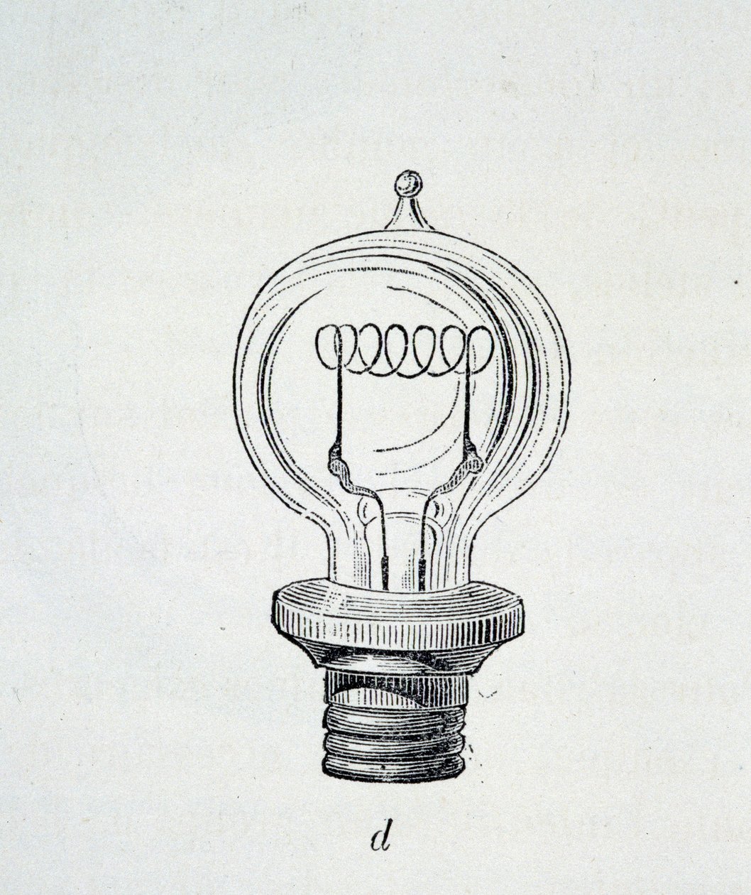 Edison Lampe - in „Die neuen Eroberungen der Wissenschaft“ von Figutree von French School