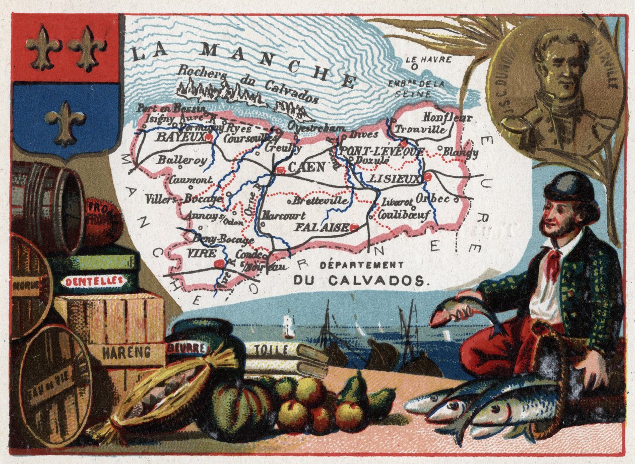 Le Calvados (14) Basse-Normandie, Frankreich. Porträt von Jules Sebastien Cesar Dumont d