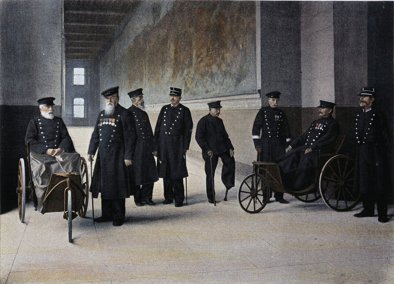 Les Moines Lais: Militärinvaliden - in „Album militaire“ - Les Invalides von French School