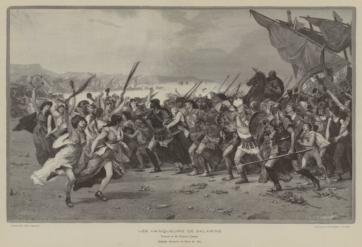 Die Sieger von Salamis von French School