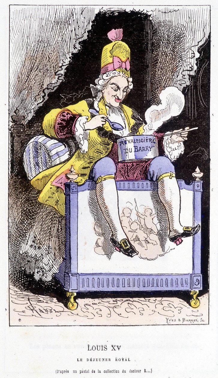 Ludwig XV. - in „Tintamarresque Geschichte Frankreichs“ von Touchatout von French School