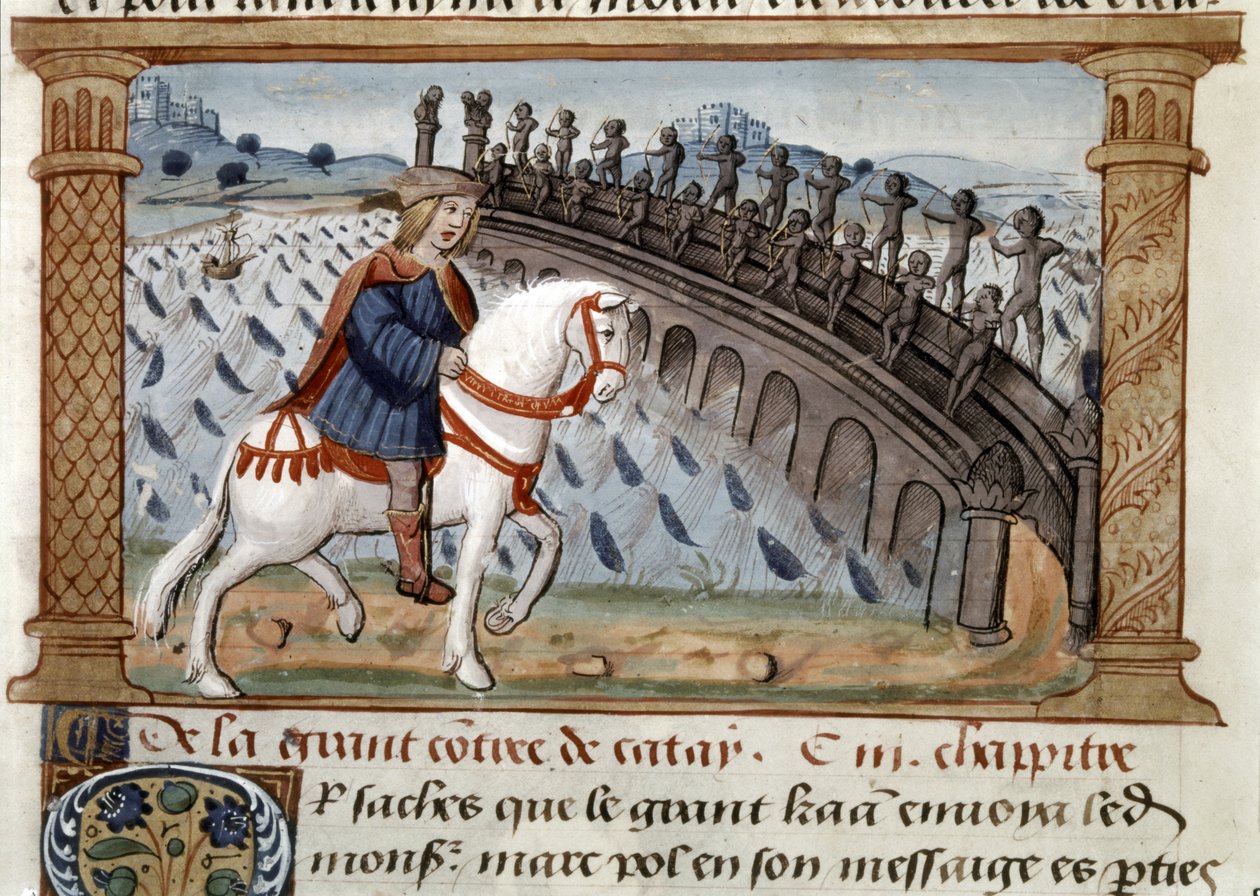 MARCO POLO: Illustration de "Livre de Marco Polo" von French School