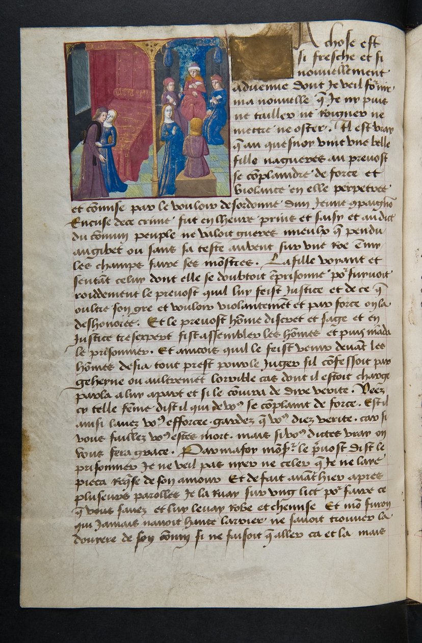 Seite aus Cent Nouvelles Nouvelles, ca. 1461-62 von French School