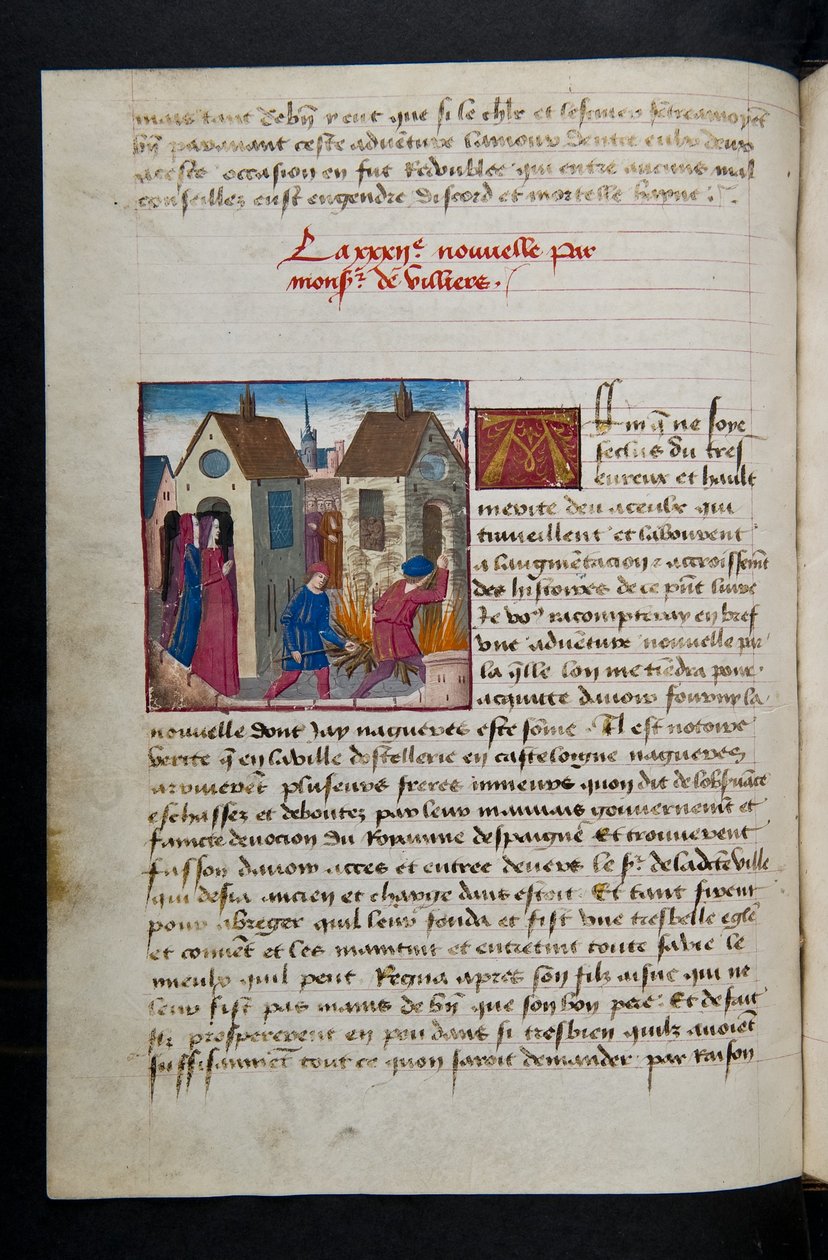 Seite aus Cent Nouvelles Nouvelles, ca. 1461-62 von French School