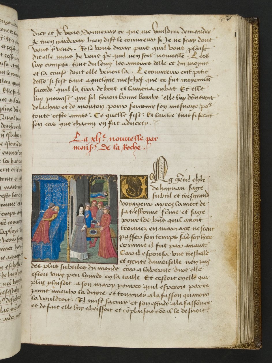 Seite aus Cent Nouvelles Nouvelles, ca. 1461-62 von French School