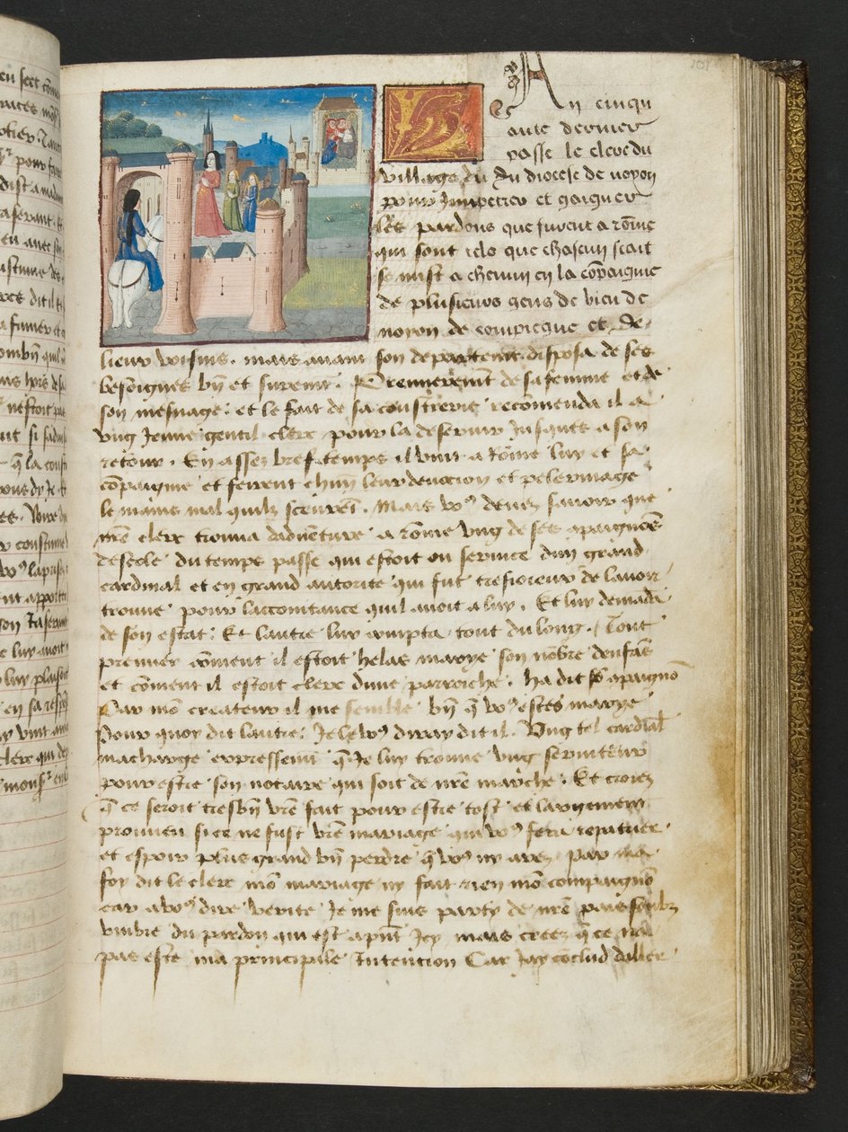 Seite aus Cent Nouvelles Nouvelles, ca. 1461-62 von French School
