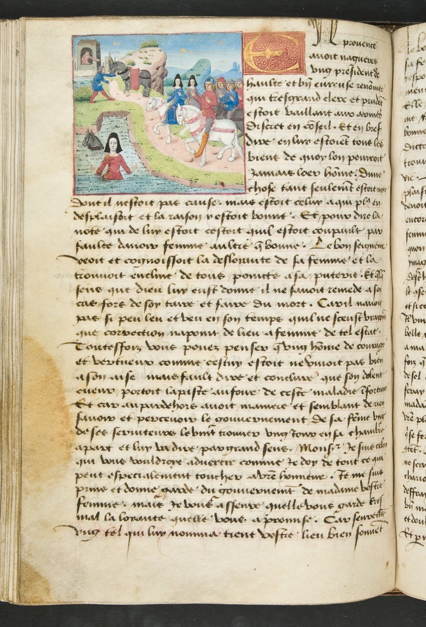 Seite aus Cent Nouvelles Nouvelles, ca. 1461-62 von French School
