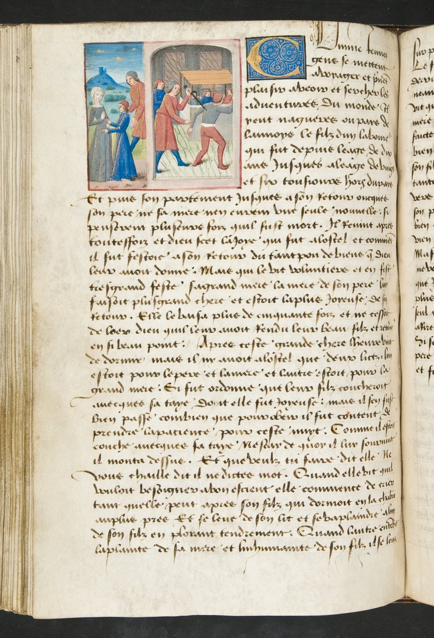 Seite aus Cent Nouvelles Nouvelles, ca. 1461-62 von French School