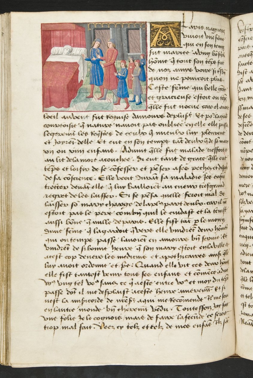 Seite aus Cent Nouvelles Nouvelles, ca. 1461-62 von French School