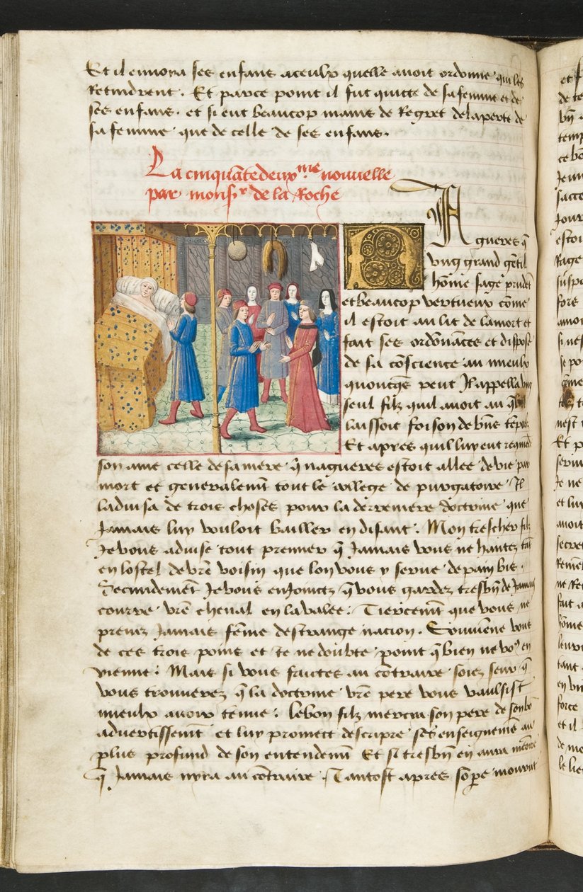 Seite aus Cent Nouvelles Nouvelles, ca. 1461-62 von French School