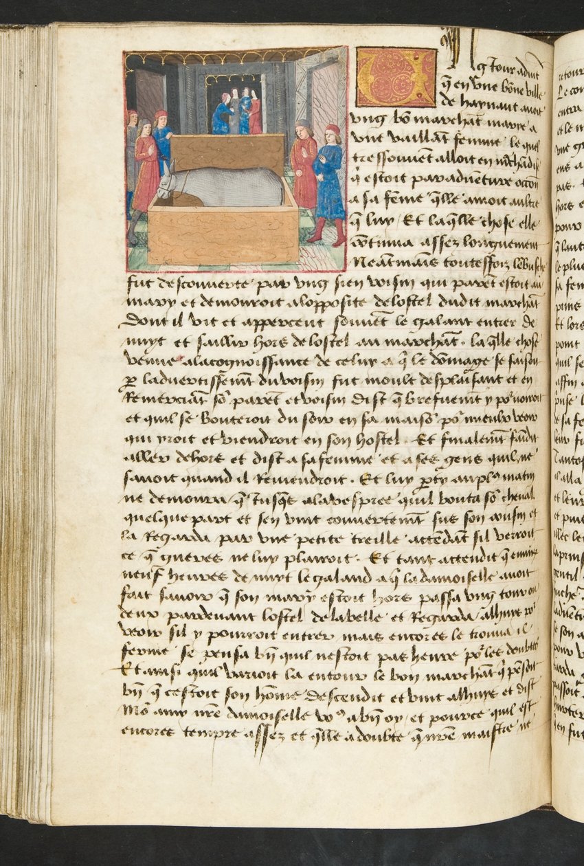 Seite aus Cent Nouvelles Nouvelles, ca. 1461-62 von French School