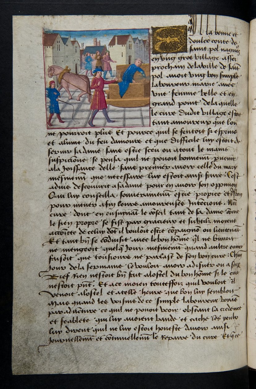 Seite aus Cent Nouvelles Nouvelles, c.1461-62 von French School