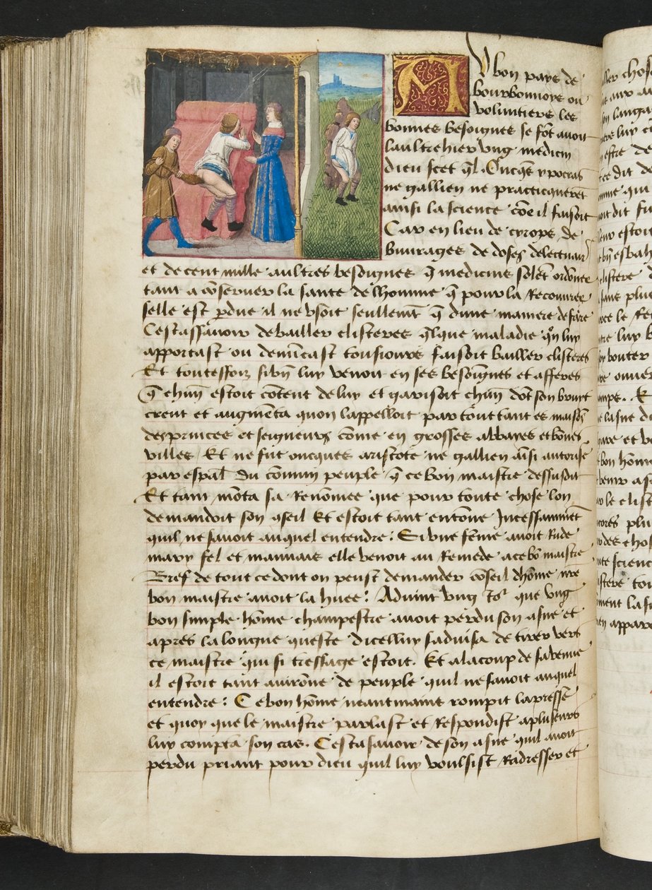 Seite aus Cent Nouvelles Nouvelles, c.1461-62 von French School