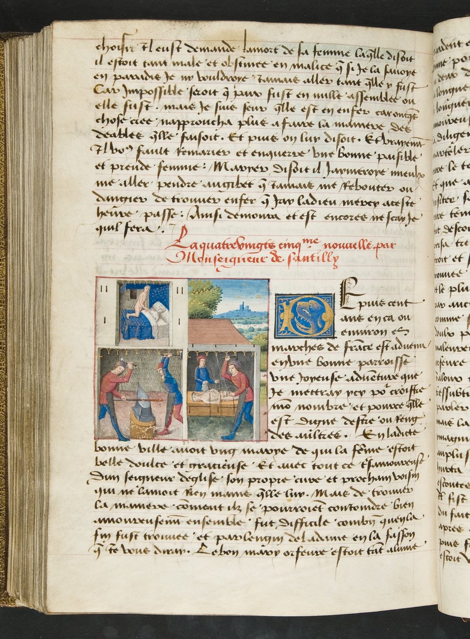 Seite aus Cent Nouvelles Nouvelles, c.1461-62 von French School