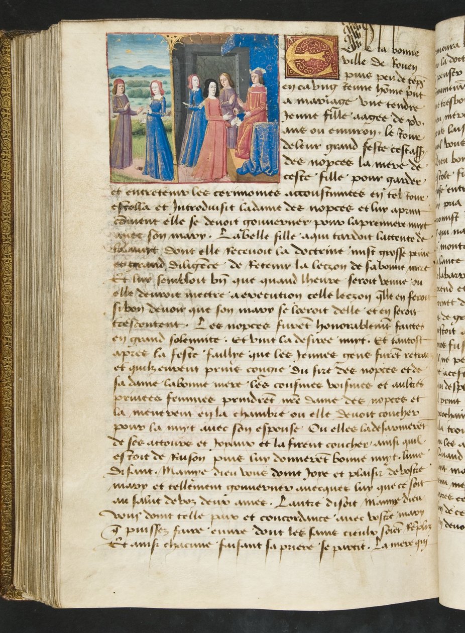 Seite aus Cent Nouvelles Nouvelles, c.1461-62 von French School