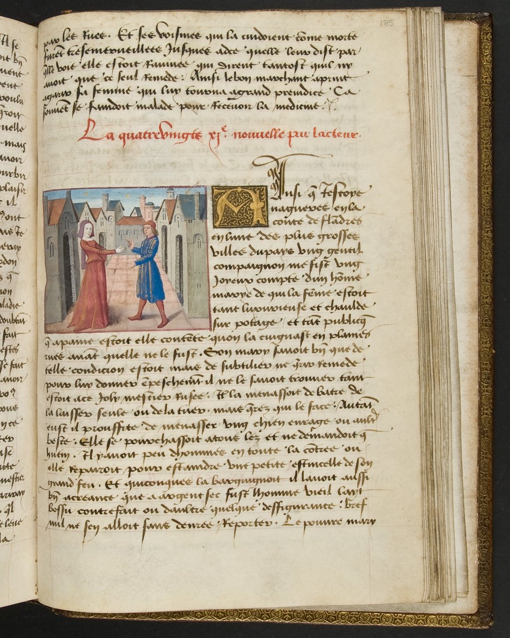 Seite aus Cent Nouvelles Nouvelles, c.1461-62 von French School