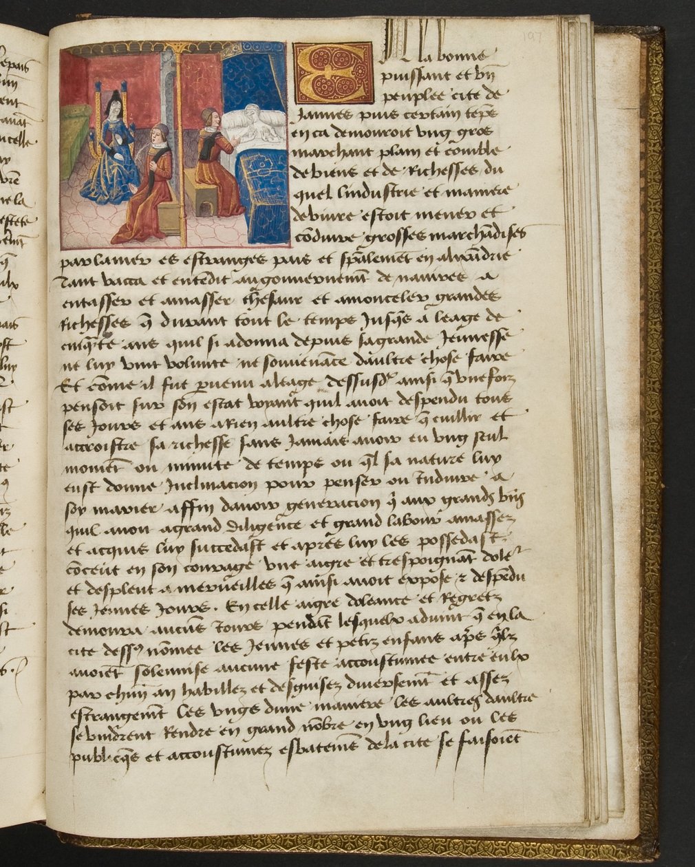 Seite aus Cent Nouvelles Nouvelles, c.1461-62 von French School