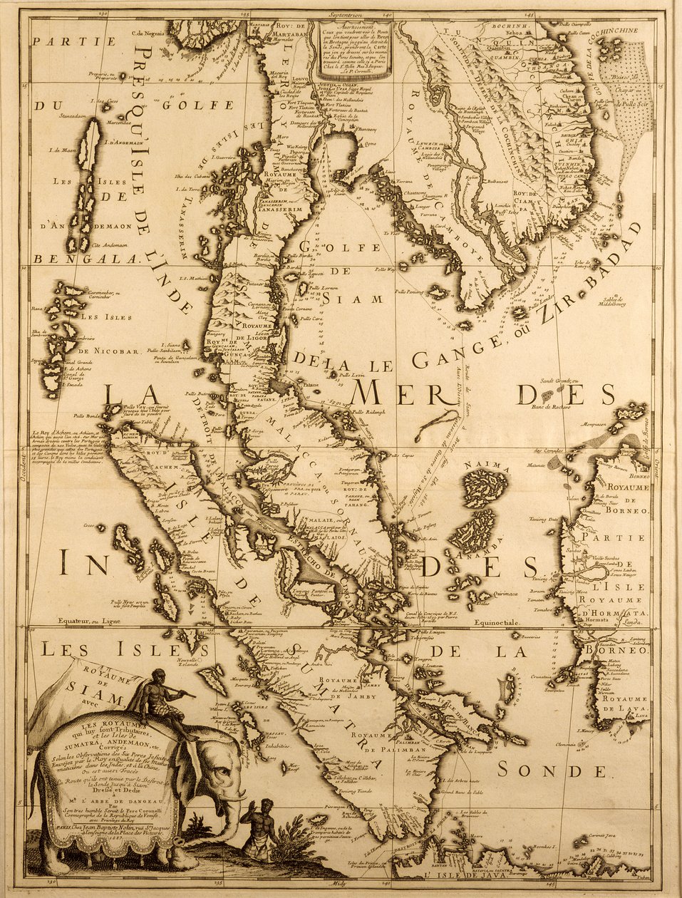 Karte von Südostasien, 1687 von French School