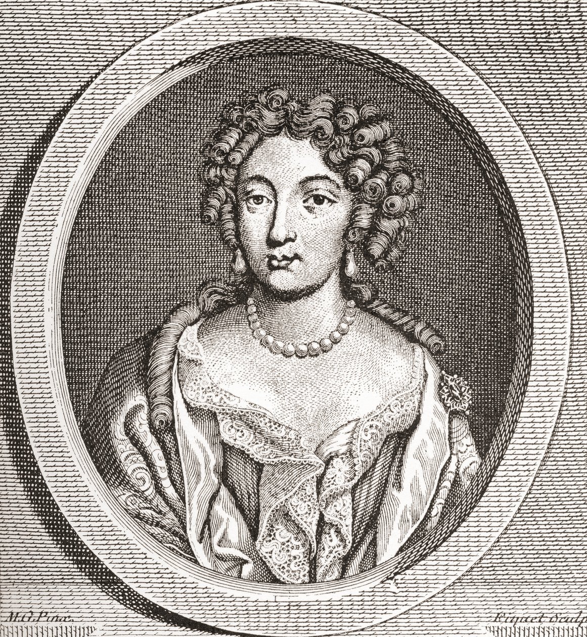 Marie Angélique de Scorailles, 1661-1681. Französische Adlige und eine der vielen Mätressen von Ludwig XIV. Aus Les Heures Libres, veröffentlicht 1908 von French School