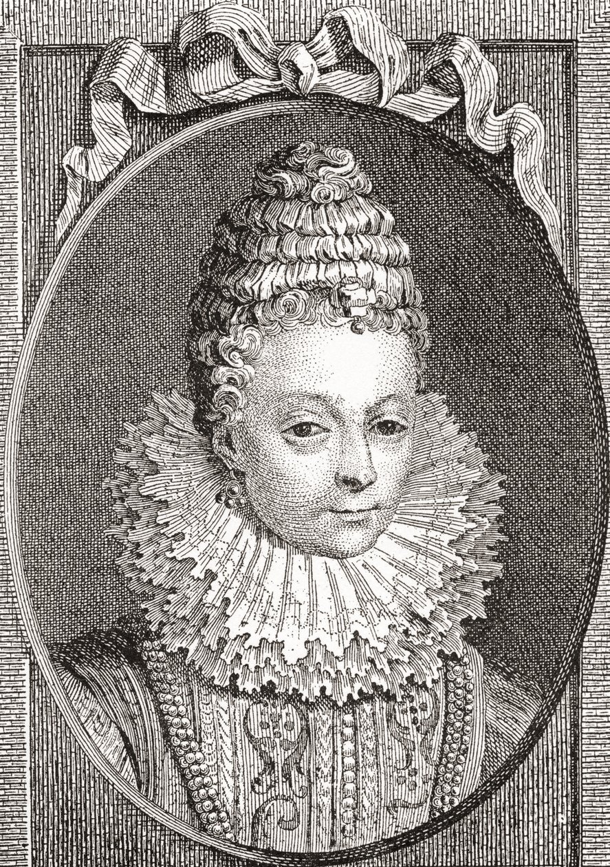 Marie de Médicis, 1575-1642. Königin von Frankreich, als zweite Frau von König Heinrich IV. von Frankreich. Aus Les Heures Libres veröffentlicht 1908 von French School