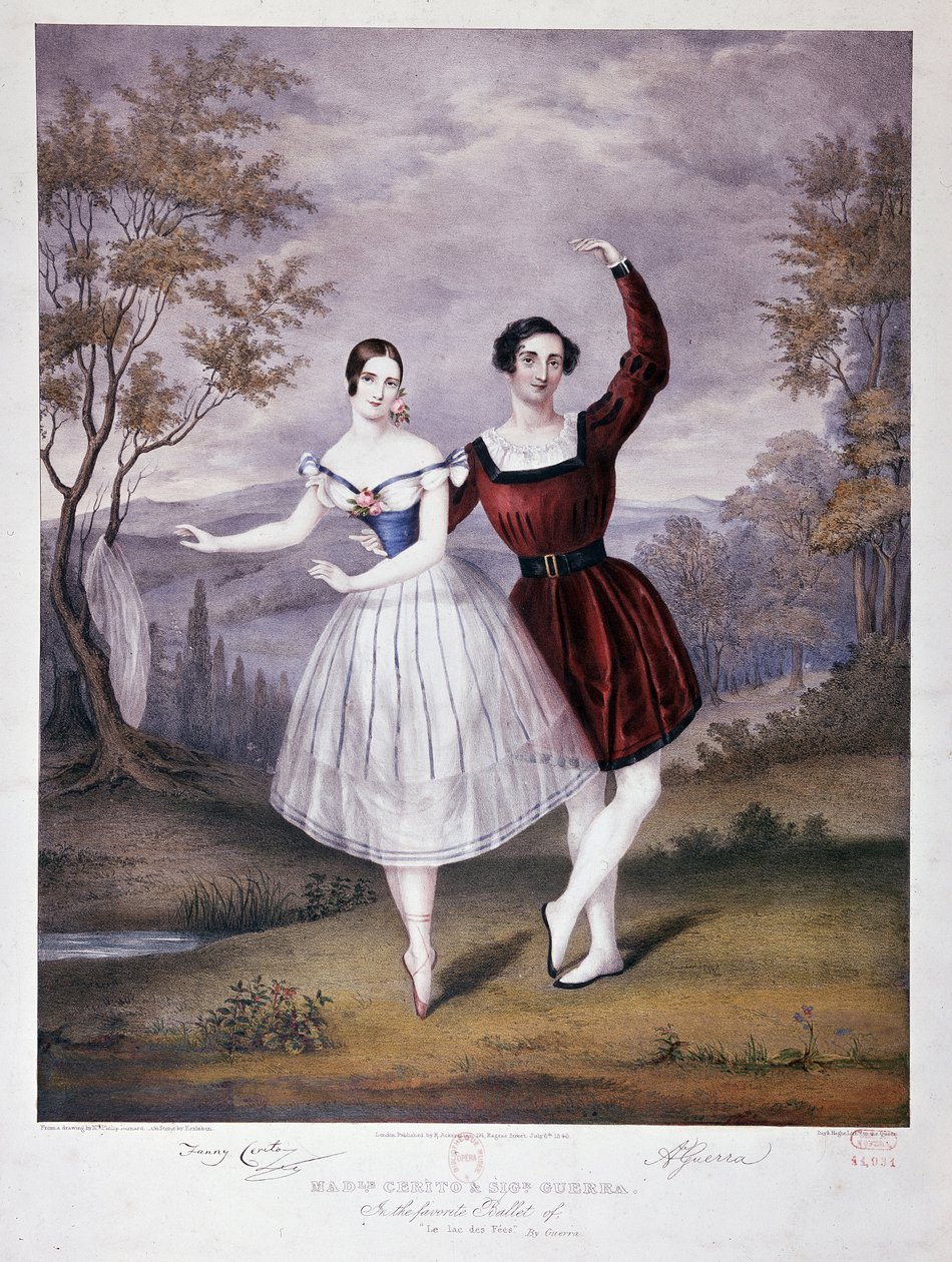 Miss Guerra und M. Guerra in „Der See der Feen“, Ballett an der Oper von French School