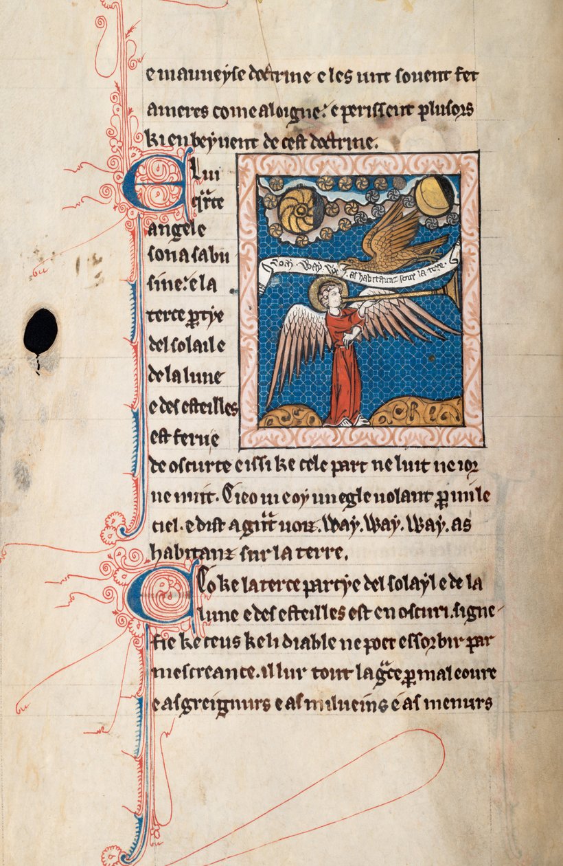 Ms65 f29v, Kommentar zur Apokalypse des Heiligen Johannes, spätes 13. Jahrhundert von French School